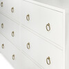 Lark 6 Drawer Dresser, White - Dressers - 4