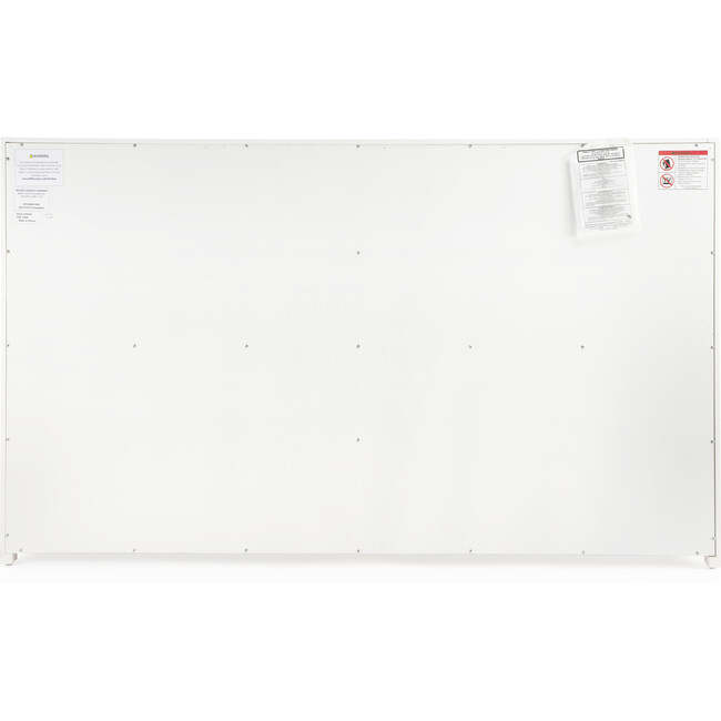 Lark 6 Drawer Dresser, White - Dressers - 6