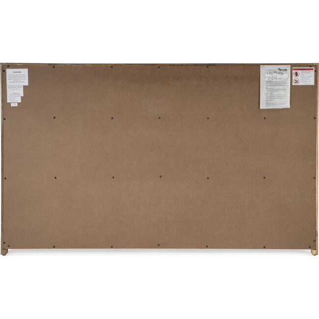 Lark 6 Drawer Dresser, Natural Wood - Dressers - 5