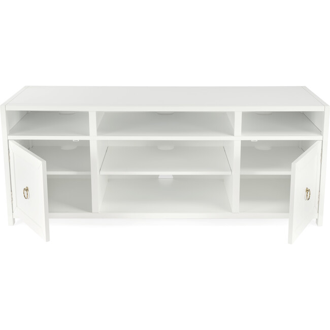 Lark TV Stand, White - Accent Tables - 4