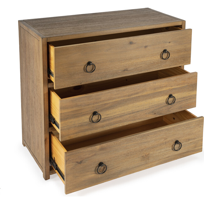 Lark 3 Drawer Chest, Natural Wood