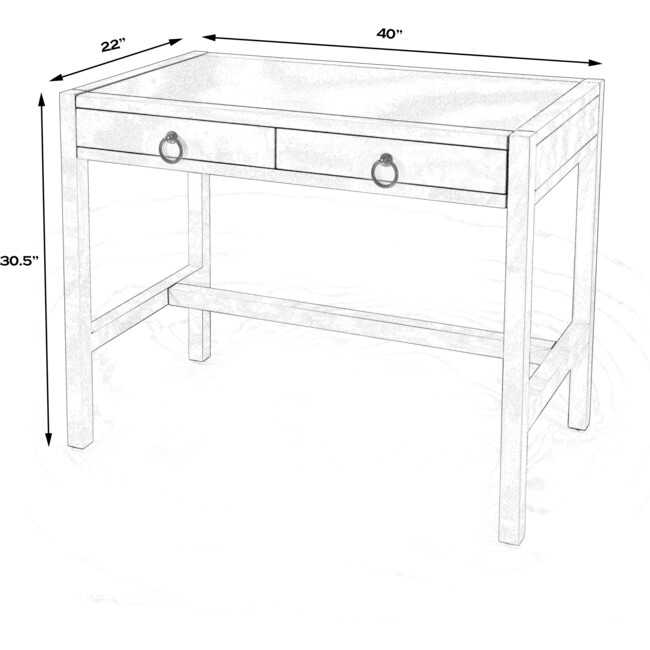 Lark Desk, Natural Wood - Desks - 8