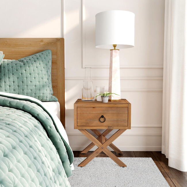 Lark End Table, Natural Wood