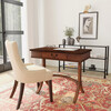 Alta 1 Drawer Writing Desk, Cherry Brown - Desks - 2