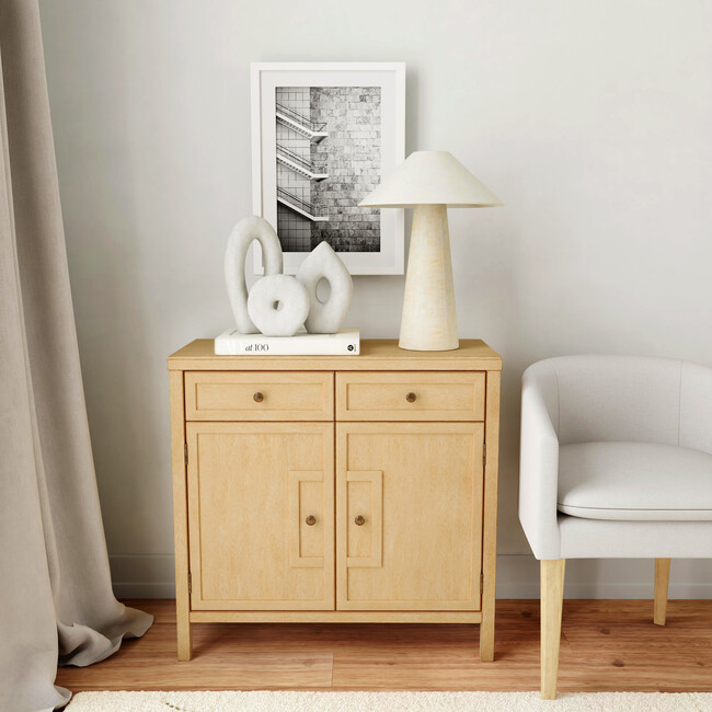 Imperial Console Cabinet, Natural Wood - Cabinets - 2