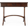 Alta 1 Drawer Writing Desk, Cherry Brown - Desks - 3