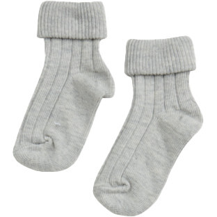 Turn Top Socks, Silver Marl - Socks - 1