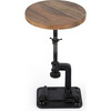 Ellis Adjustable Pedastal Side table, Multi - Accent Tables - 2