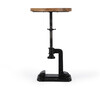 Ellis Adjustable Pedastal Side table, Multi - Accent Tables - 3