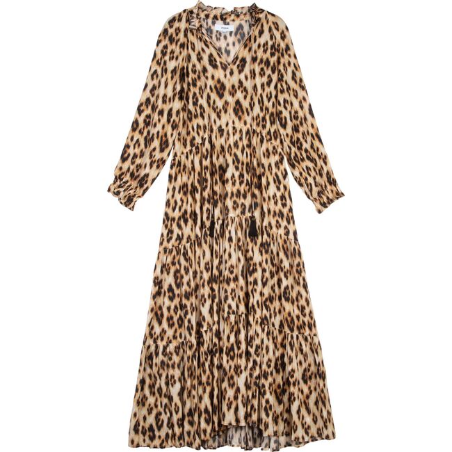 Women's Sienna Maxi Dress, Leopard - Dresses - 1