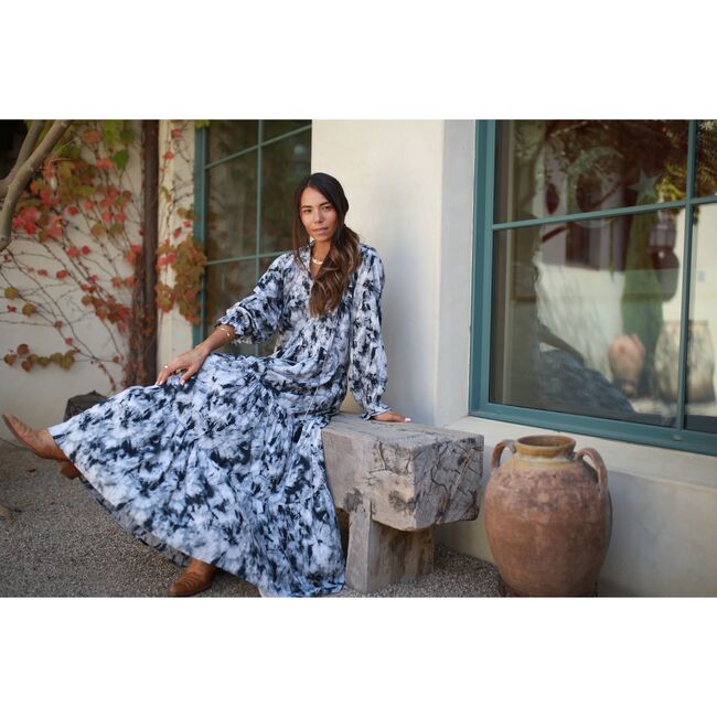 Women's Sienna Maxi Dress, Tie Dye - Dresses - 5