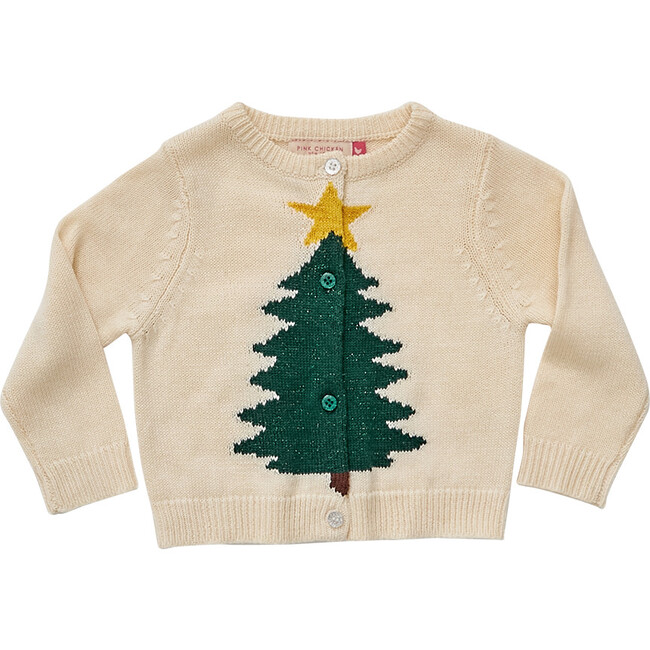 Baby Holiday Sweater, Christmas Tree - Sweaters - 1