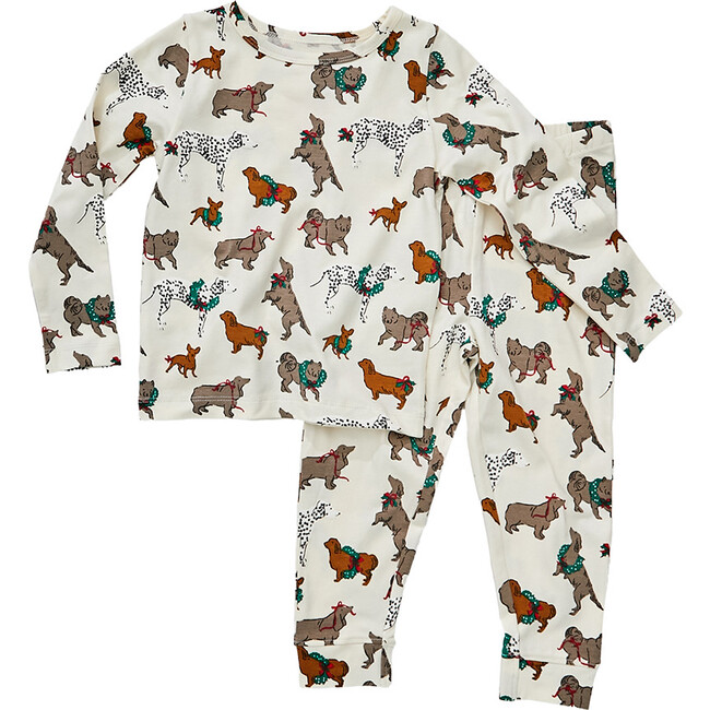 Kids Organic PJ Set, Jolly Dogs