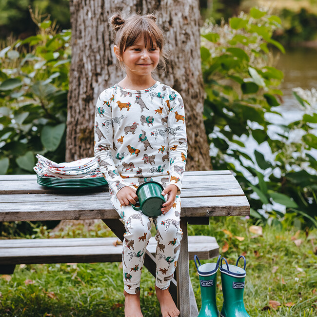 Kids Organic PJ Set, Jolly Dogs