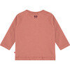 Heart Long Sleeve Top, Terra Pink - Shirts - 2