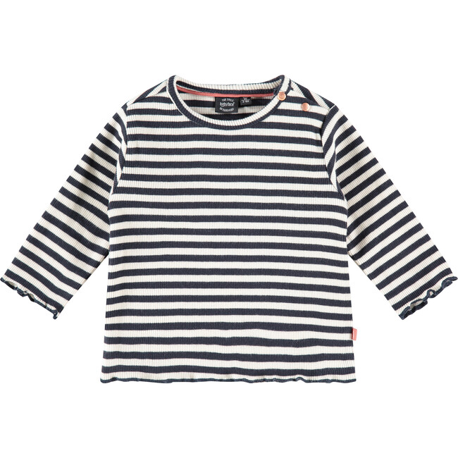 Striped Long Sleeve T-Shirt, Blue Sea