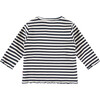 Striped Long Sleeve T-Shirt, Blue Sea - Tees - 2 - thumbnail