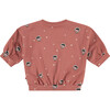 Drop Shoulder Sweatshirt, Terra Pink - Sweaters - 2 - thumbnail