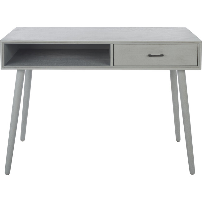 Remy 1-Drawer Writing Desk, Distressed Grey