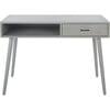 Remy 1-Drawer Writing Desk, Distressed Grey - Desks - 1 - thumbnail