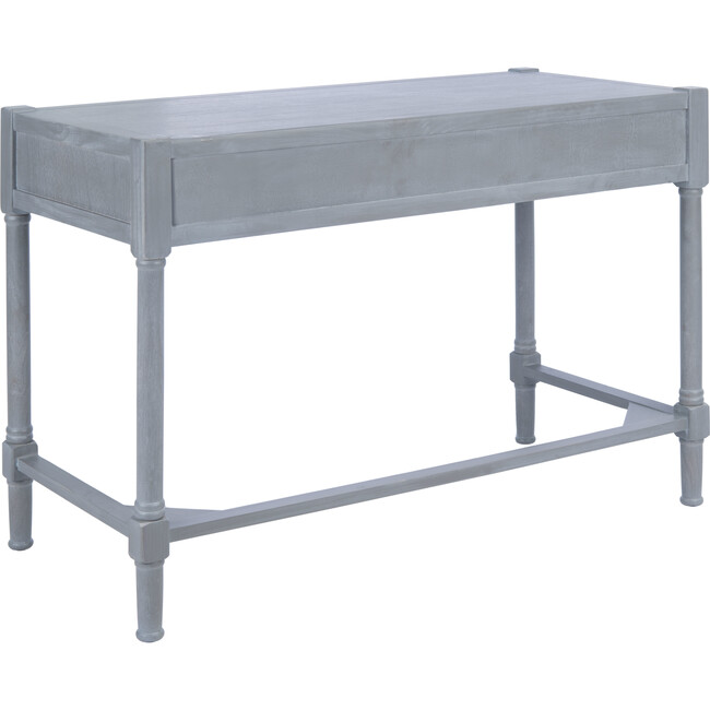 Filbert Writing Desk, White-Washed Grey - Desks - 4