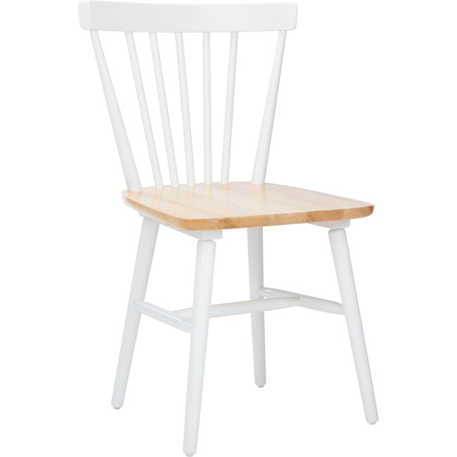 Winona Spindle Back Accent Chair, White/Natural - Accent Seating - 4