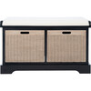 Landers 2-Drawer/Cushion Storage Bench, Black - Accent Seating - 1 - thumbnail