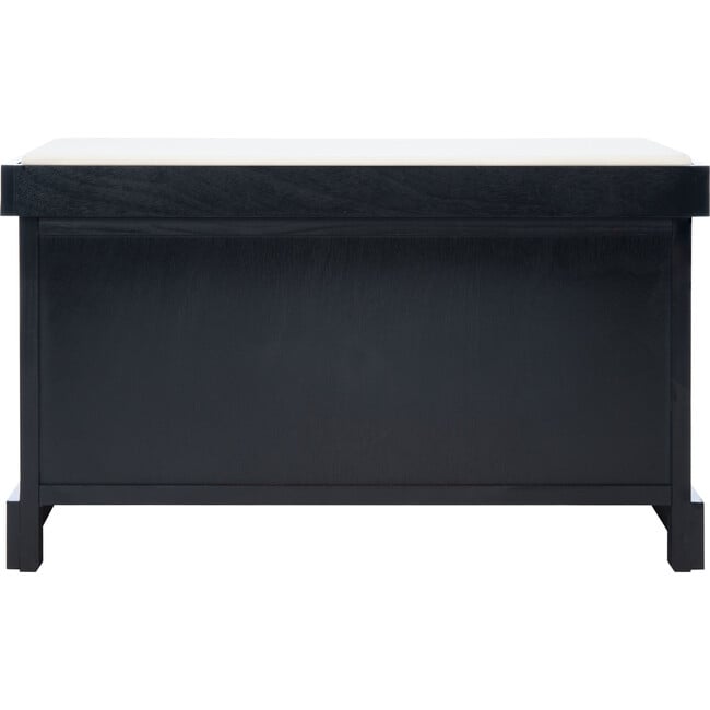 Landers 2-Drawer/Cushion Storage Bench, Black - Accent Seating - 7