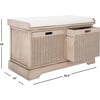 Landers 2-Drawer/Cushion Storage Bench, Sand - Accent Seating - 8