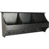 Darcey Hanging Storage Wall Rack, Black - Wall Décor - 3