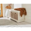 Landers 2-Drawer/Cushion Storage Bench, White - Accent Seating - 3