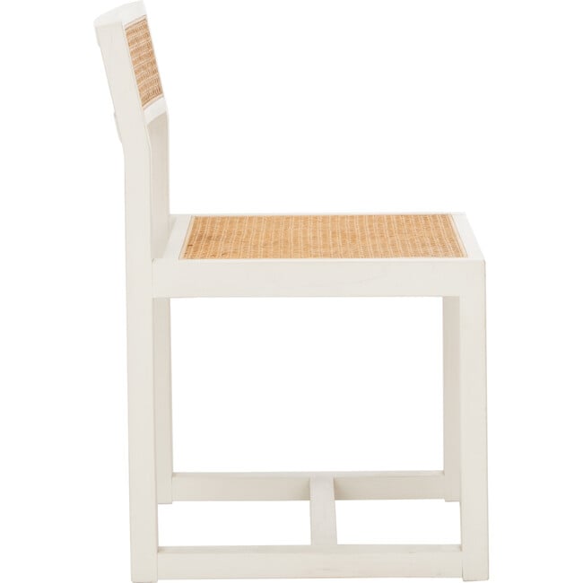 Bernice Cane Accent Chair, White - Accent Seating - 8