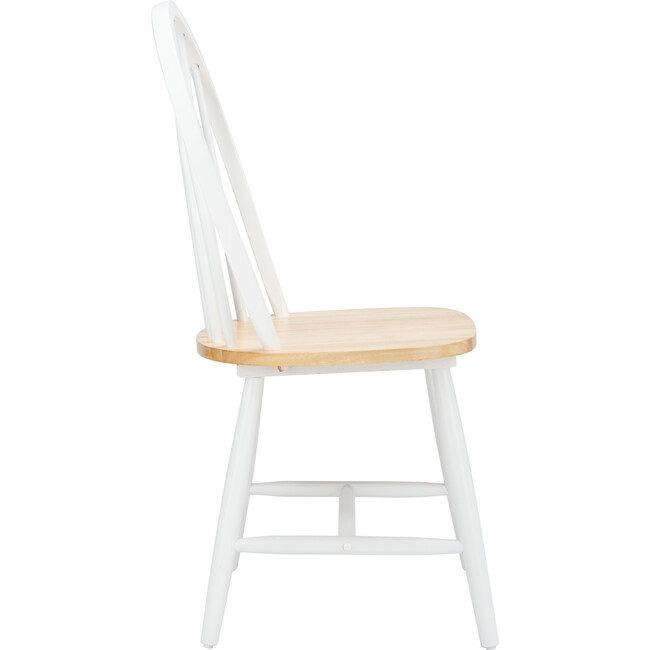 Camden Spindle Back Accent Chair, White/Natural - Desk Chairs - 5