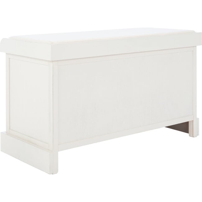 Landers 2-Drawer/Cushion Storage Bench, White - Accent Seating - 6