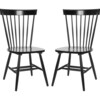 Set of 2 Parker Spindle Accent Chairs, Black - Accent Seating - 1 - thumbnail