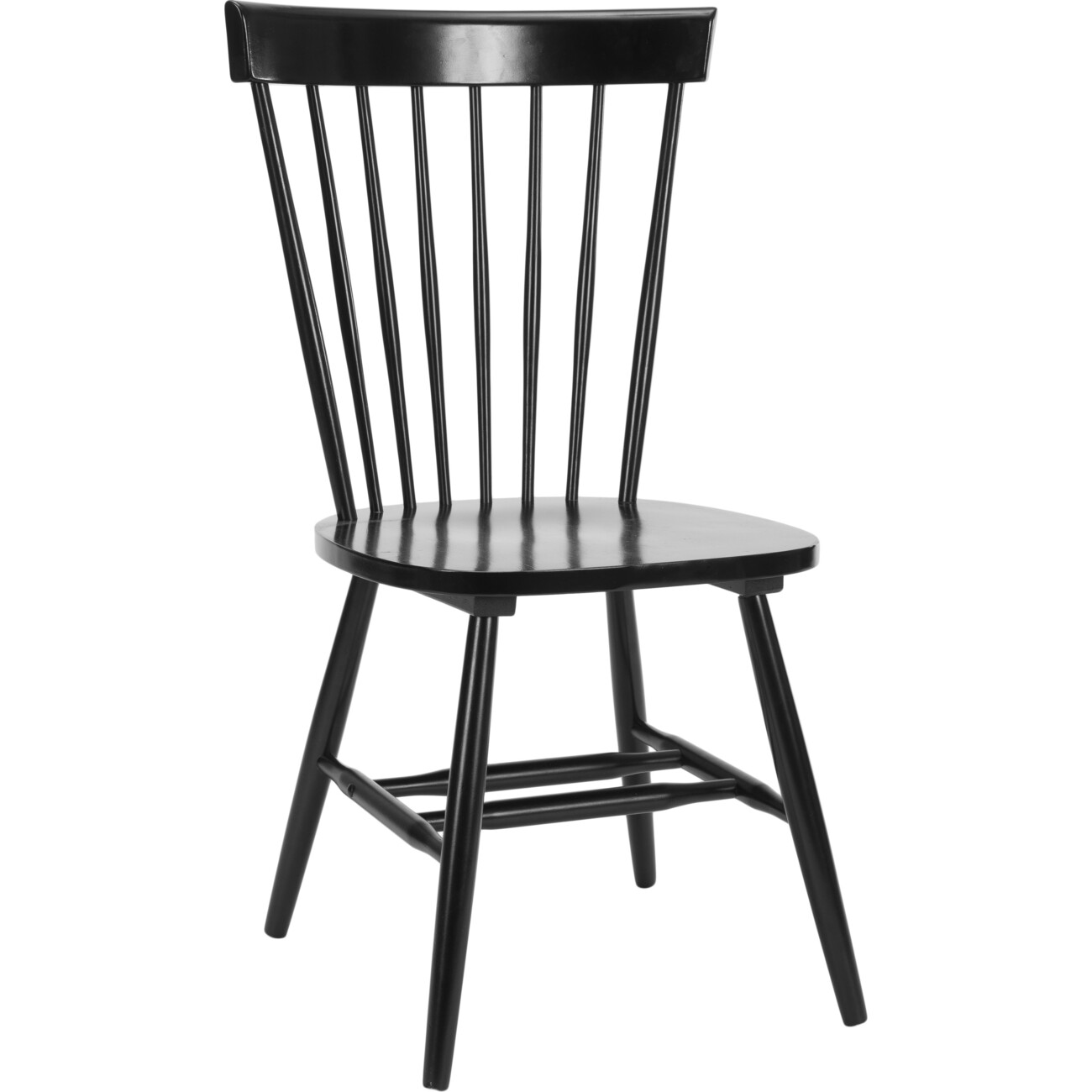 Product image for Set of 2 Parker Spindle Accent Chairs, Black
