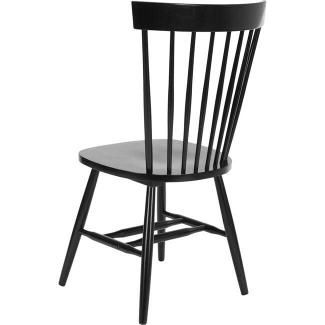 Set of 2 Parker Spindle Accent Chairs, Black - Accent Seating - 5