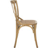 Set of 2 Franklin X Back Farmhouse Chairs, Oak - Accent Seating - 5