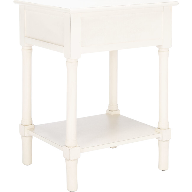 Ryder 1-Drawer Accent Table, White - Accent Tables - 5