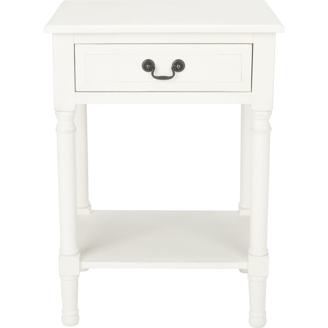 Whitney 1-Drawer Accent Table, White - Accent Tables - 1