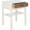 Ajana 1-Drawer Accent Table, White/Honey Brown - Accent Tables - 3
