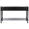 Landers 3-Drawer Console, Black - Accent Tables - 1 - thumbnail