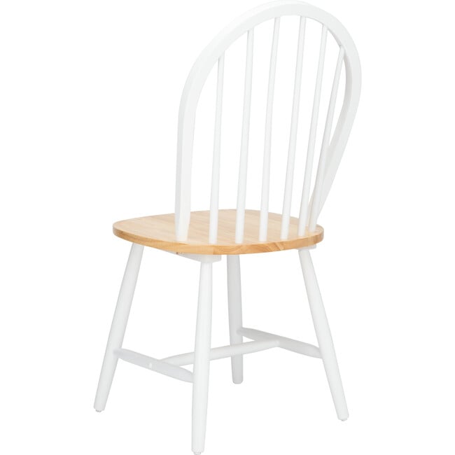 Camden Spindle Back Accent Chair, White/Natural - Desk Chairs - 7