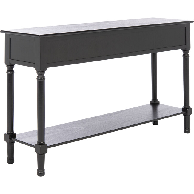 Landers 3-Drawer Console, Black - Accent Tables - 3