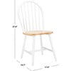 Camden Spindle Back Accent Chair, White/Natural - Desk Chairs - 8