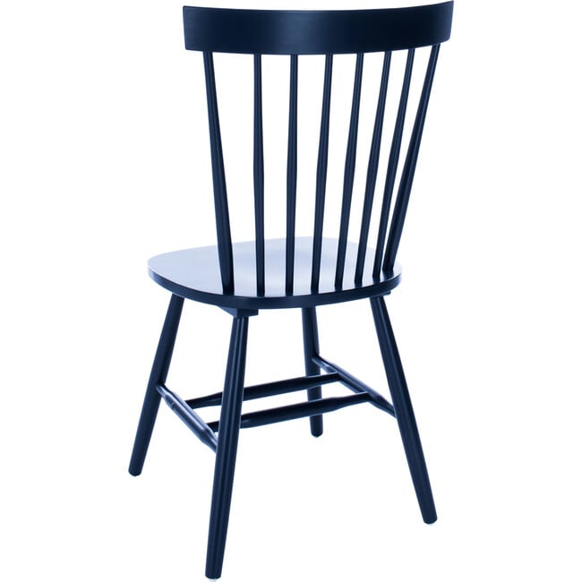 Set of 2 Parker Spindle Accent Chairs, Navy - Accent Seating - 6