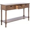 Landers 3-Drawer Console, Brown - Accent Tables - 3