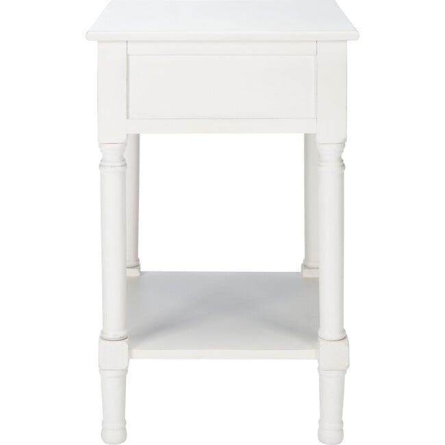 Tate 1-Drawer Accent Table, White - Accent Tables - 5