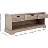 Landers 3-Drawer Storage Bench, Sand - Accent Seating - 8