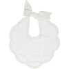 Scalloped Bib, French Grey - Bibs - 1 - thumbnail